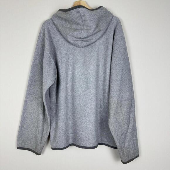 Vintage FILA 90s Fleece Hoodie Mock Neck Men’s Large Canada Made Logo Y2K Relax - Picture 3 of 6